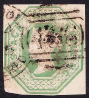 SG 154 1/- Pale Green Embossed Die 1