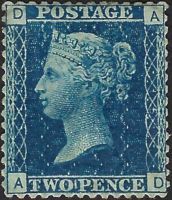 SG46 2d Blue Plate 15 (AD) MNG
