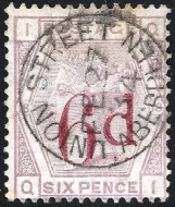 SG.162 6d on 6d Lilac Plate 18 (QI)