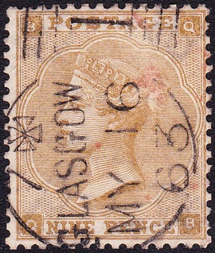 SG 86 9d Bistre (QB) VFU 