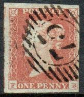 SG8 1d Red-Brown Plate 112 (FB)