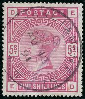 SG 180 5/- Rose (ED) VFU