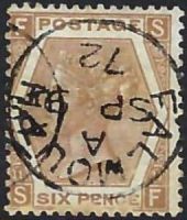 SG122a 6d Chestnut Plate 11