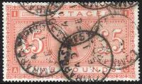 GB QV SG.137 £5 orange (ac) on white paper sg cat £4,750