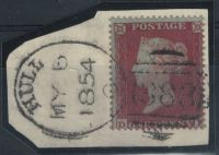 SG17 1d Red Plate 172 (DF) with HULL Spoon Cancel