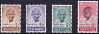 SG 305-308 India 1948 Gandhi Complete Set, VF MM