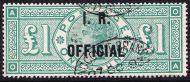 SG 016 L11 (OA) £1 Green I.R. Official VFU