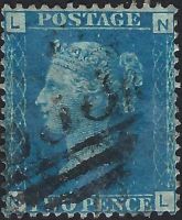 SG46 2d Blue Plate 13 (NL)