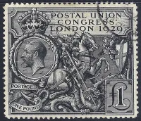 GB KBV SG438 £1 PUC (VFU)