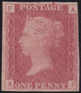 SG.43 1d Red Imprimatur Plate 79 (AF)