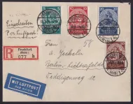 Germany 1933 SG.522-525 Welfare Fund Airmail Cover Wmk Swastika