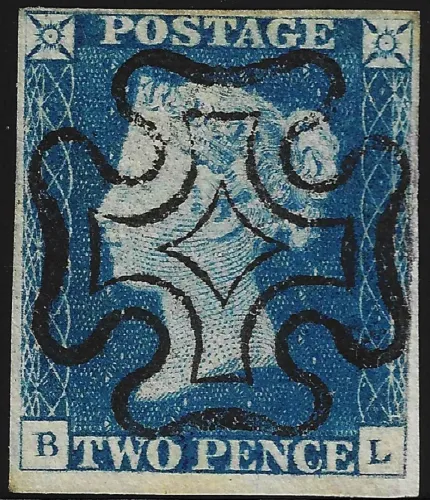 SG.5 2d Blue Plate 1 (BL) with Perfectly Struck Black MX