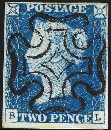 SG.5 2d Blue Plate 1 (BL) with Perfectly Struck Black MX