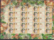 LS10 2002 Christmas Royal Mail Generic Smilers Sheet