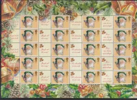LS10 2002 Christmas Royal Mail Generic Smilers Sheet