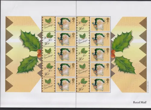 LS03 Smilers Sheet Christmas Post Office 2000 Logo