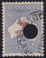 Australia SG.15 £1 Brown & Blue 1st Watermark